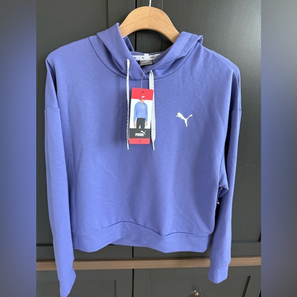 NWT • Puma Women's Modern Sport Hoodie • M • HazyBlue/purple - Picture 4 of 6